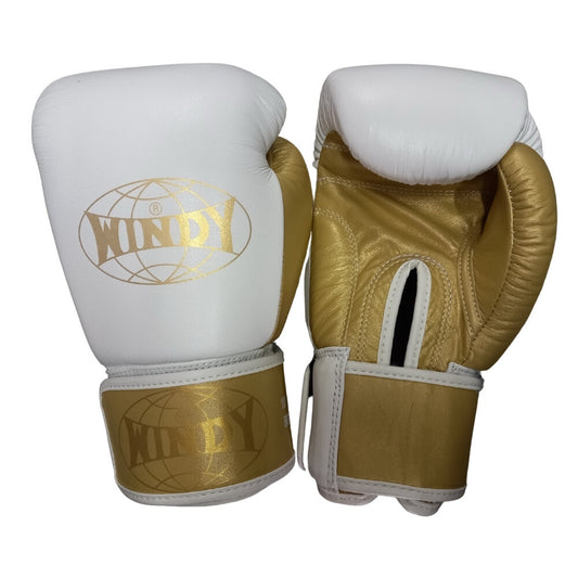 Windy Boxing Gloves White/Gold