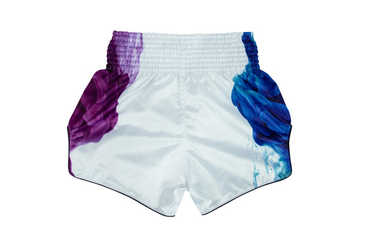 Fairtex Tech House Muay Thai shorts white front view – Sydney
