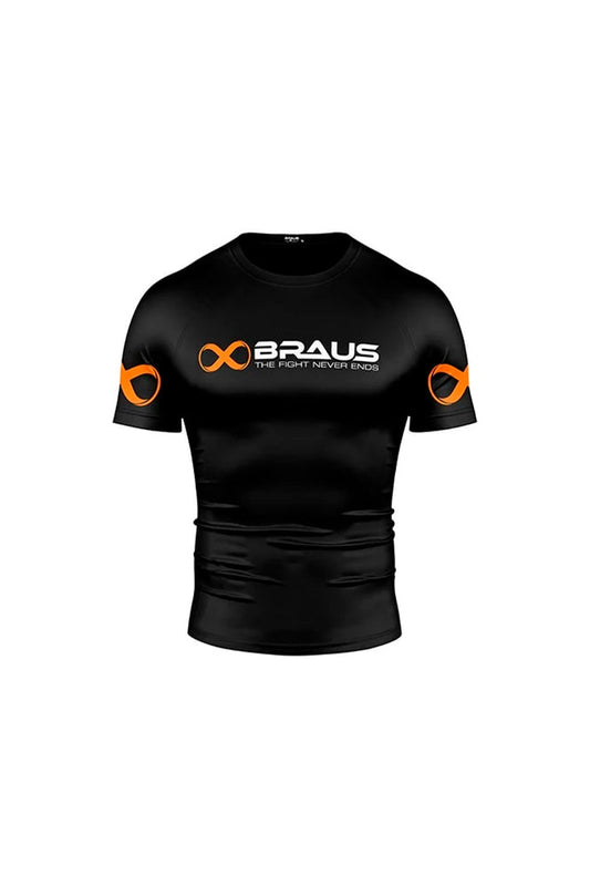 Braus ranked rash guard black short sleeve Sydney