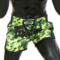 FAIRTEX - SHORTS - FAIRTEX GREEN CAMO SLIM CUT