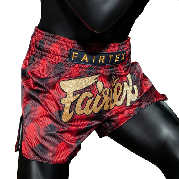 FAIRTEX - "Stealth" Red Muay Thai Shorts (BS1919) - Red