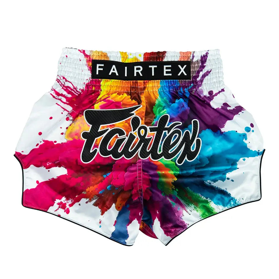 FAIRTEX - SHORTS - White Funky Soul Muay Thai Shorts (BS1930)