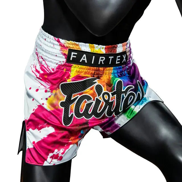 FAIRTEX - SHORTS - White Funky Soul Muay Thai Shorts (BS1930)