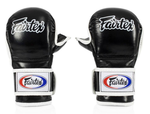 FAIRTEX - MMA SPARRRING GLOVES DOUBLE WRIST WRAP CLOSURE (FGV15) - Black