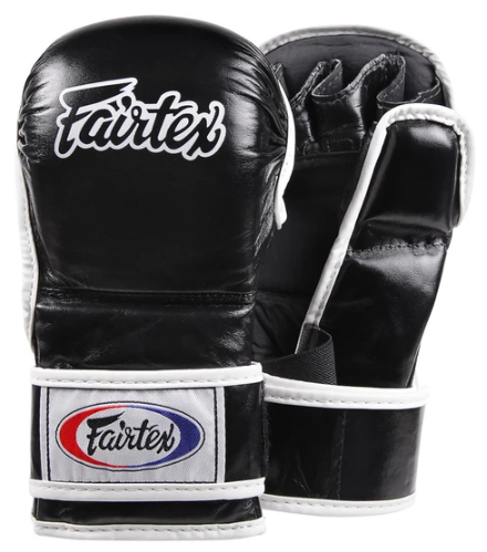 FAIRTEX - MMA SPARRRING GLOVES DOUBLE WRIST WRAP CLOSURE (FGV15) - Black
