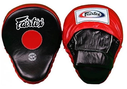 FAIRTEX - CURVED FOCUS MITTS (FMV9) - BLACK/RED