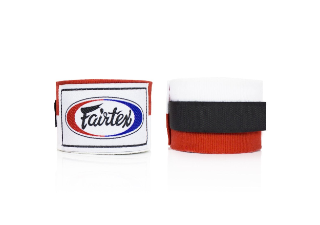 FAIRTEX - Elasticised Hand Wraps (HW2) - Red/White