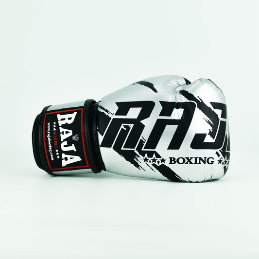 Raja - Boxing Gloves - Semi Leather - Silver