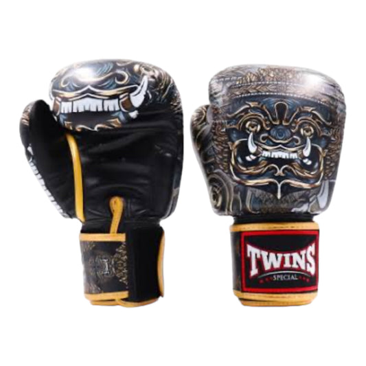 Twins Fancy Velcro Boxing Gloves "YAK" - FBGVL3-63