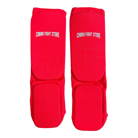 Cabra Fight Store - Cotton Shin guards - Red