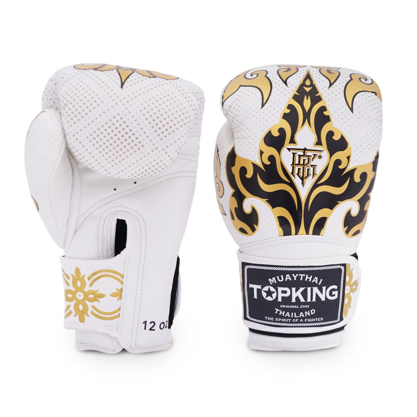 TOP KING - Boxing Gloves - KANOK White