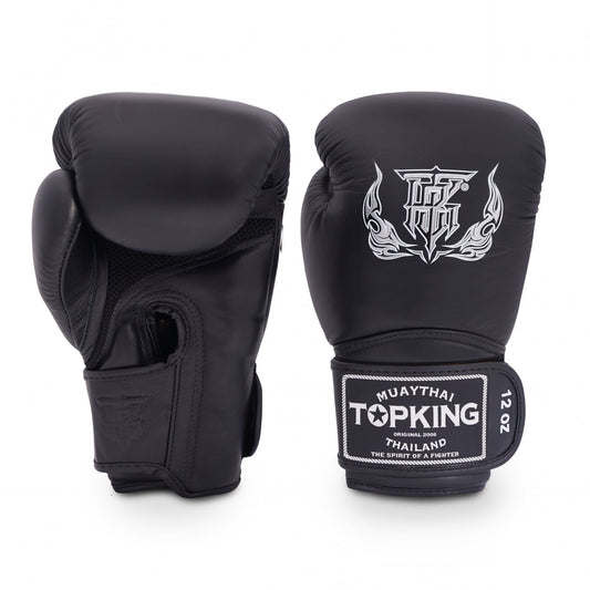 TOPKING - Boxing Gloves - SUPER AIR SINGLE TONE - Black