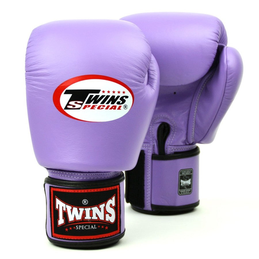 Twins Velcro Boxing Gloves Purple (Lavender) - BGVL-3