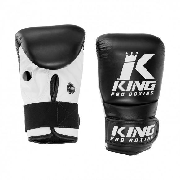King Pro Boxing Bag Gloves/Mitts - Black