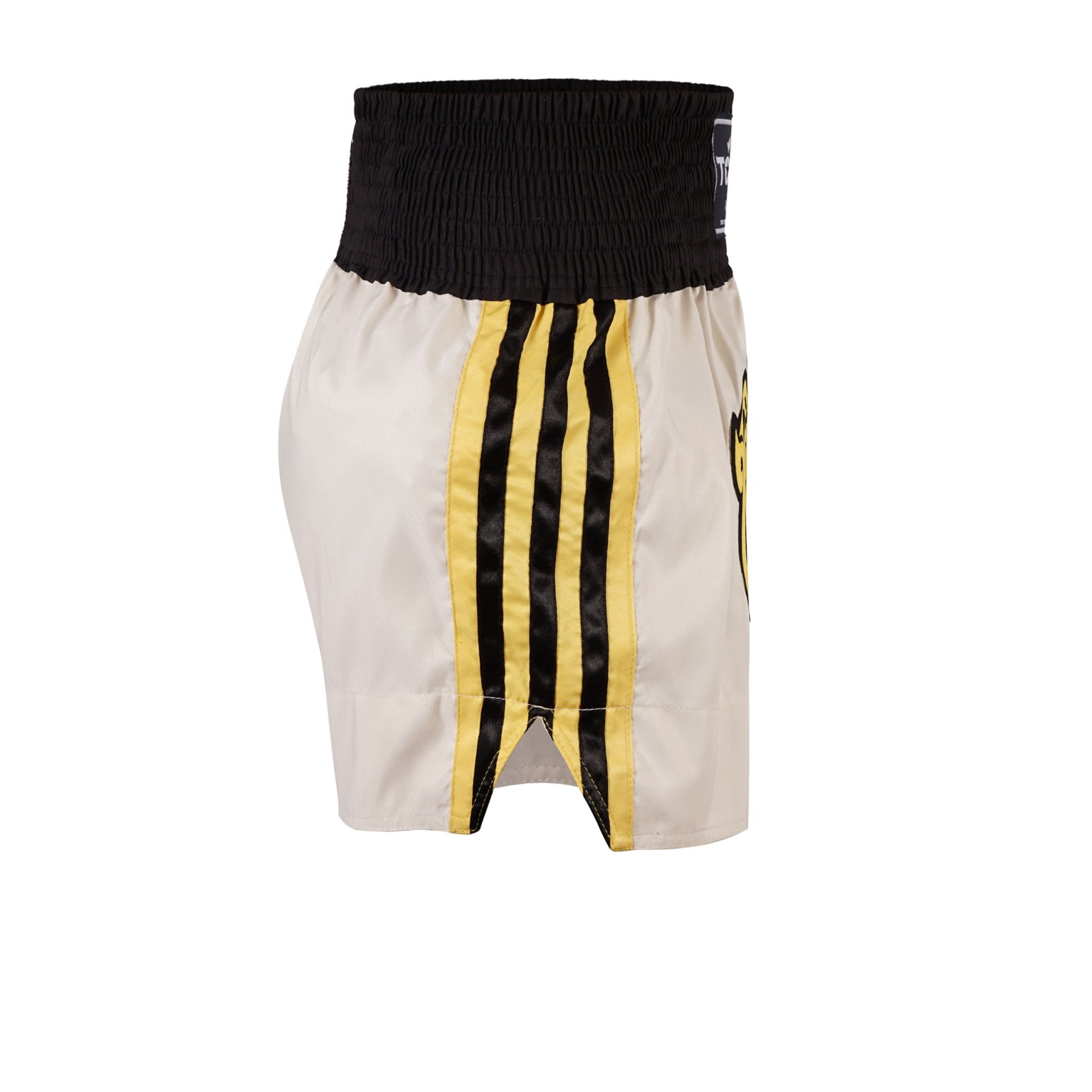 Top King Thai Boxing Shorts Cream 220  - Side