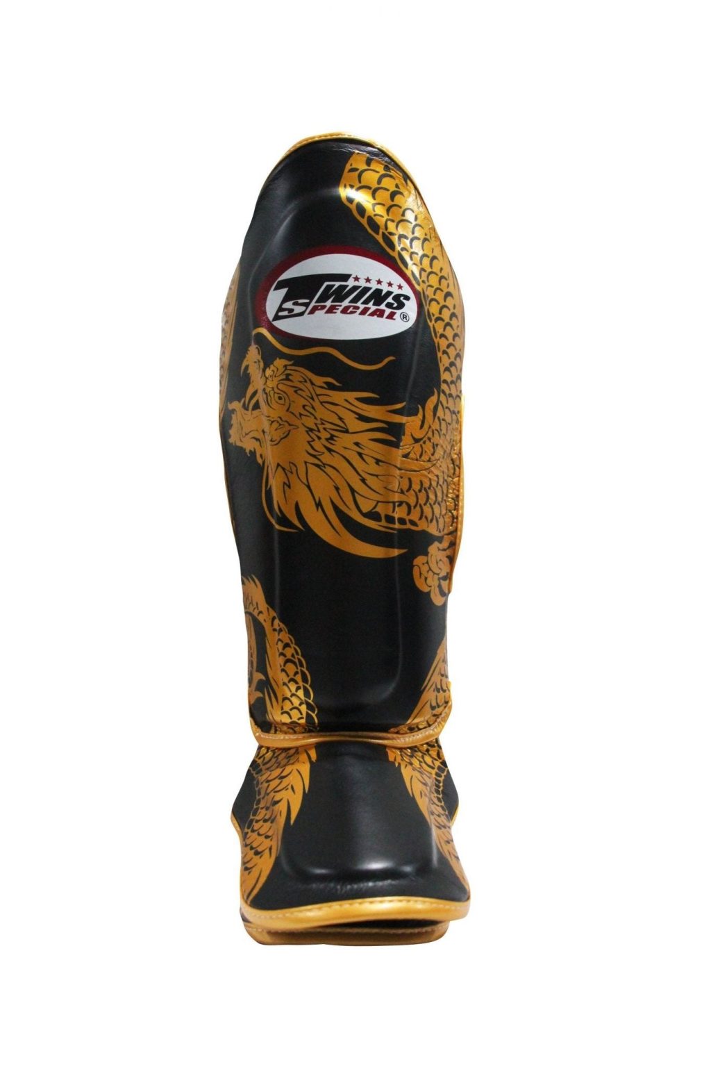 Twins Fancy Shin Guards Dragon Gold/Black
