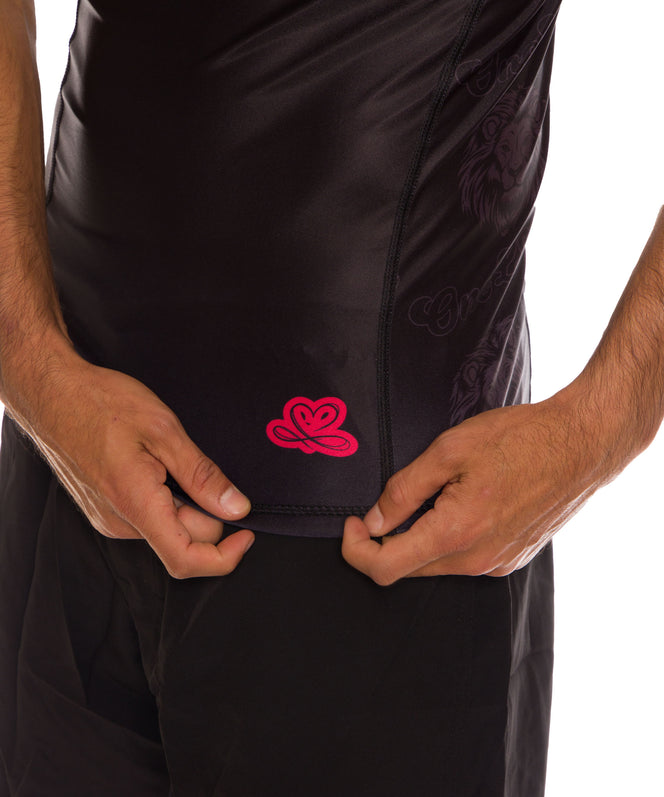 Braus BJJ rash guard One Love design Australia - Logo close up