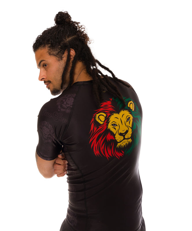 Braus BJJ rash guard One Love design Australia - Back 2
