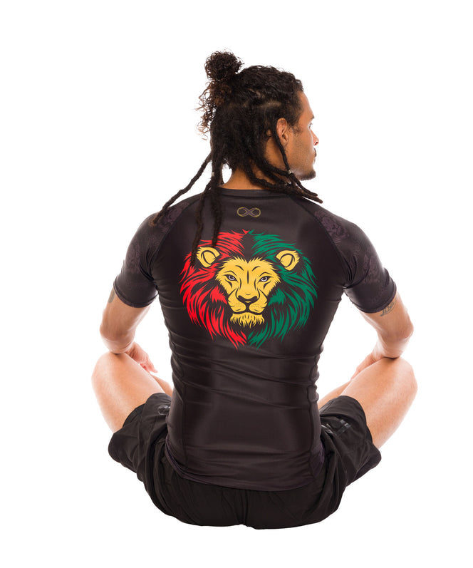 Braus BJJ rash guard One Love design Australia - Back siting