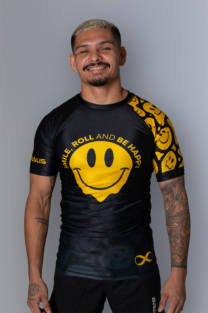 Braus Happiness No Gi Rash Guard Limited Edition Sydney - sizing and fit front