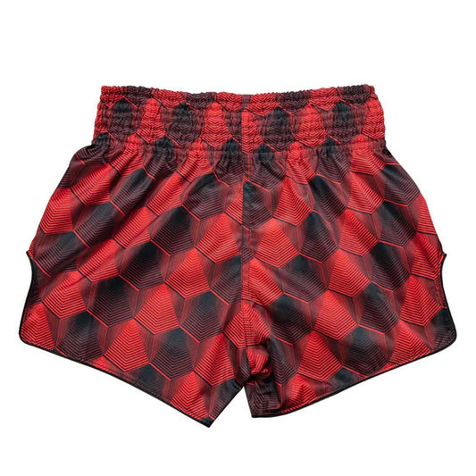 Fairtex Stealth Red Muay Thai shorts front view – Sydney
