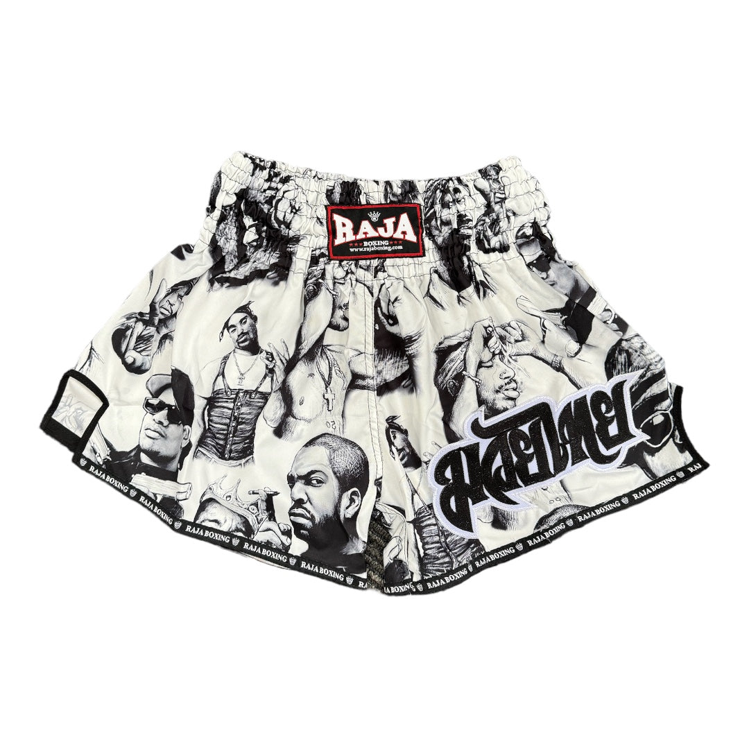 Raja Shorts - Rapper White โ Cabra Fight Store