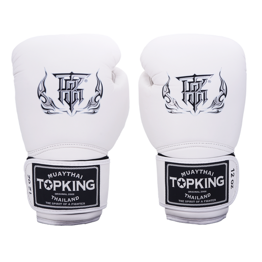 TOP KING - Boxing Gloves - SUPER AIR - White