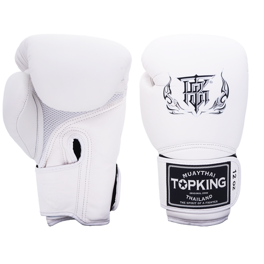 TOP KING - Boxing Gloves - SUPER AIR - White