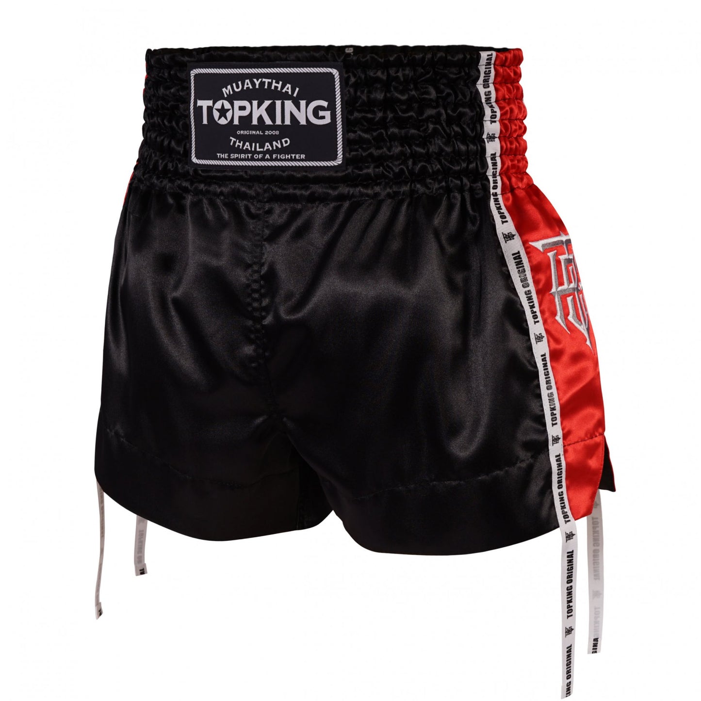 TopKing - Muay Thai shorts - TKTBS-201 - Black & Red