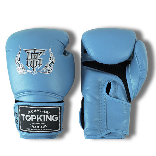 TOP KING - Boxing Gloves - SUPER AIR SINGLE TONE - Light Blue