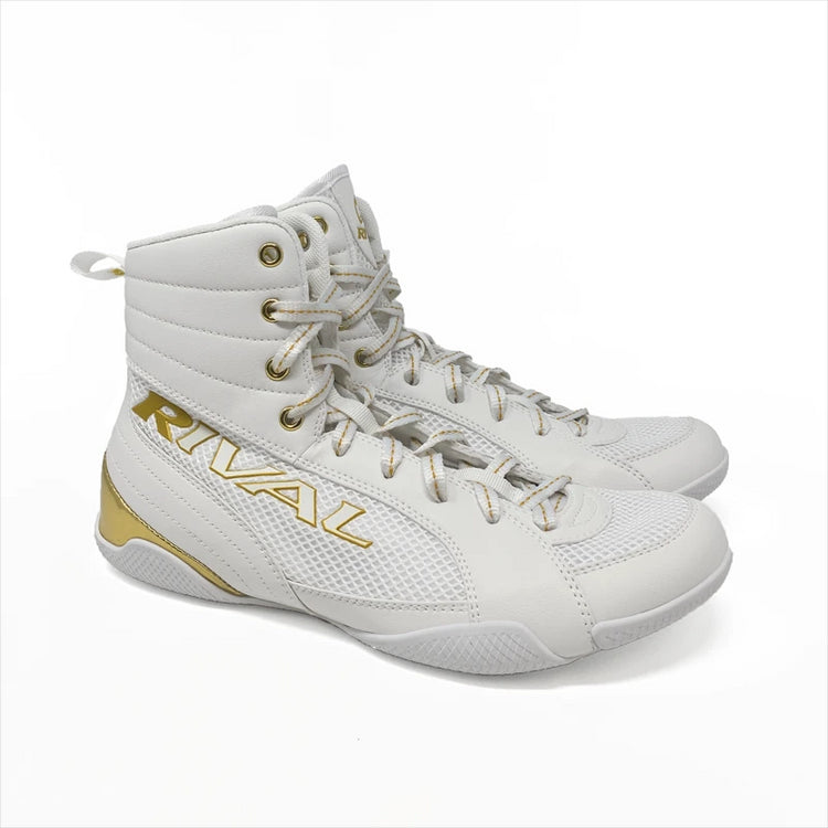 Rival RSX-Guerrero Deluxe Boxing Boots - White/Gold