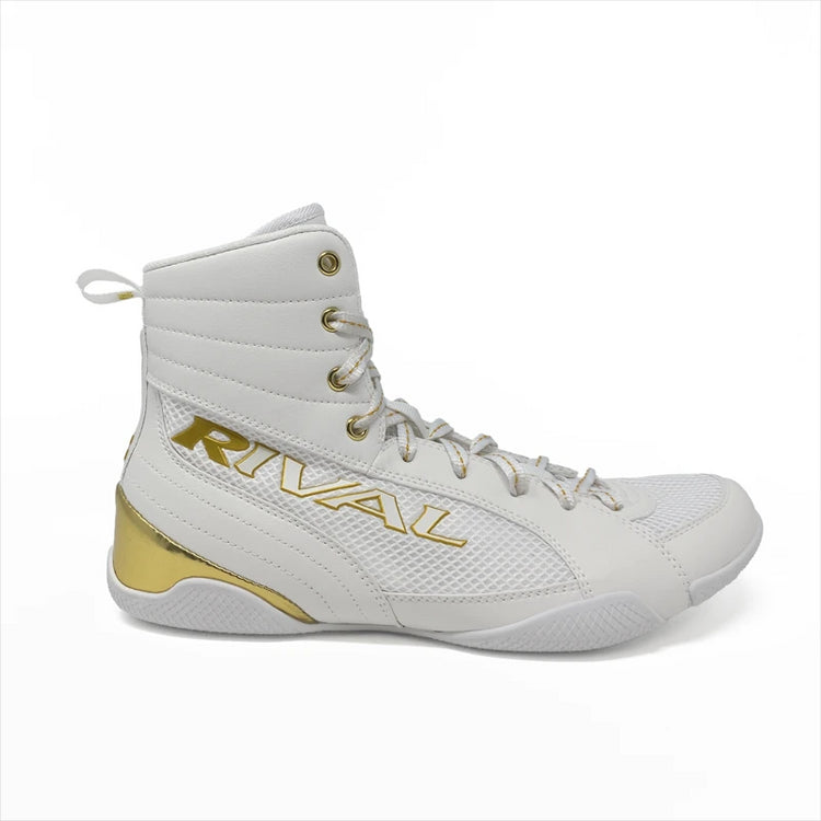 Rival RSX-Guerrero Deluxe Boxing Boots - White/Gold