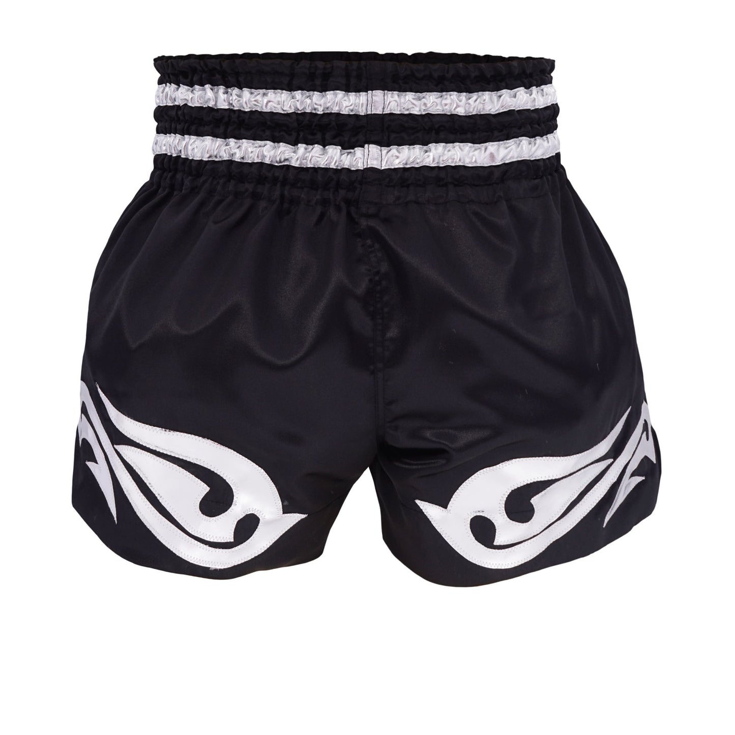 Top King Thai Boxing Shorts 234 – Authentic Muay Thai fight shorts in black back