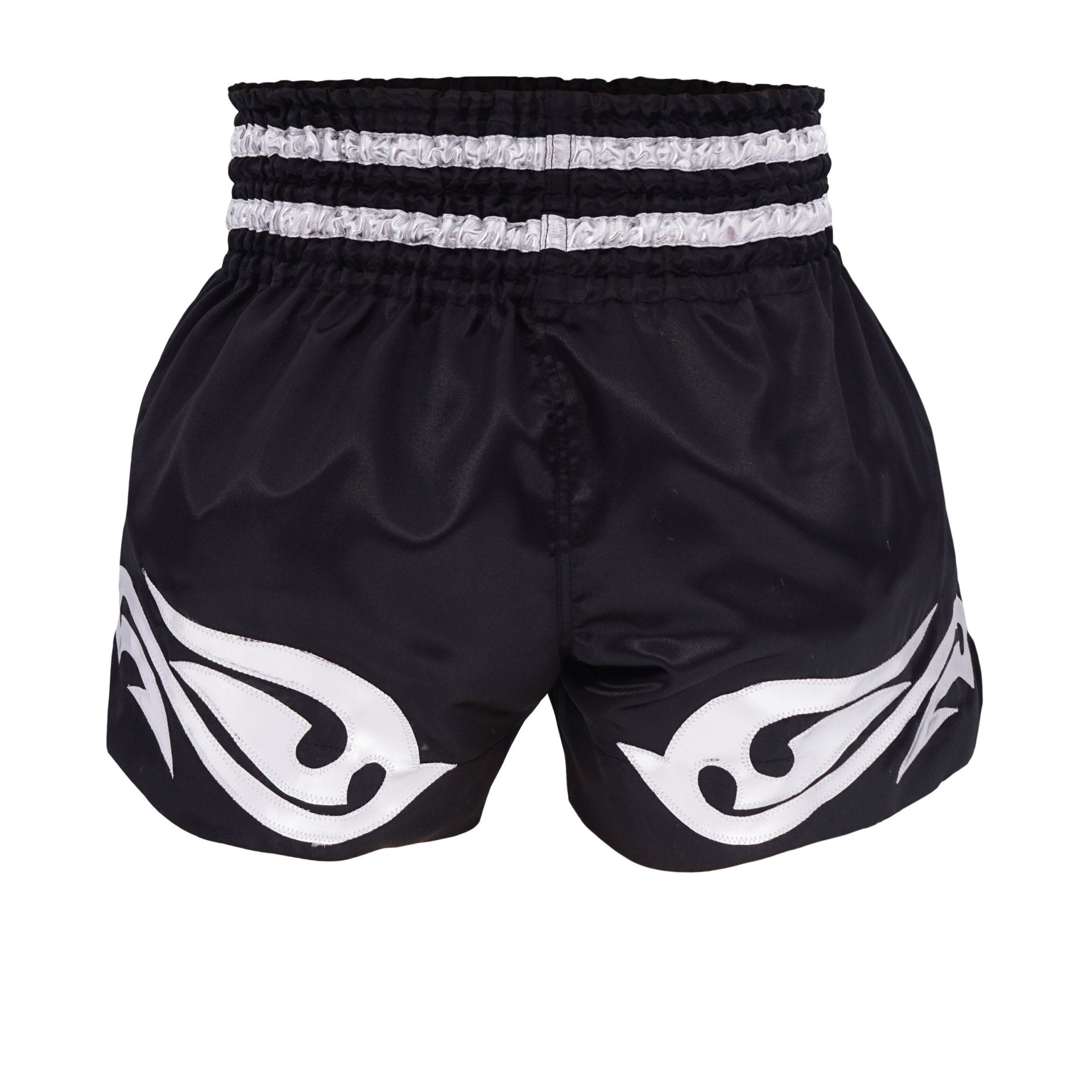 Top King Thai Boxing Shorts 234 – Authentic Muay Thai fight shorts in black back