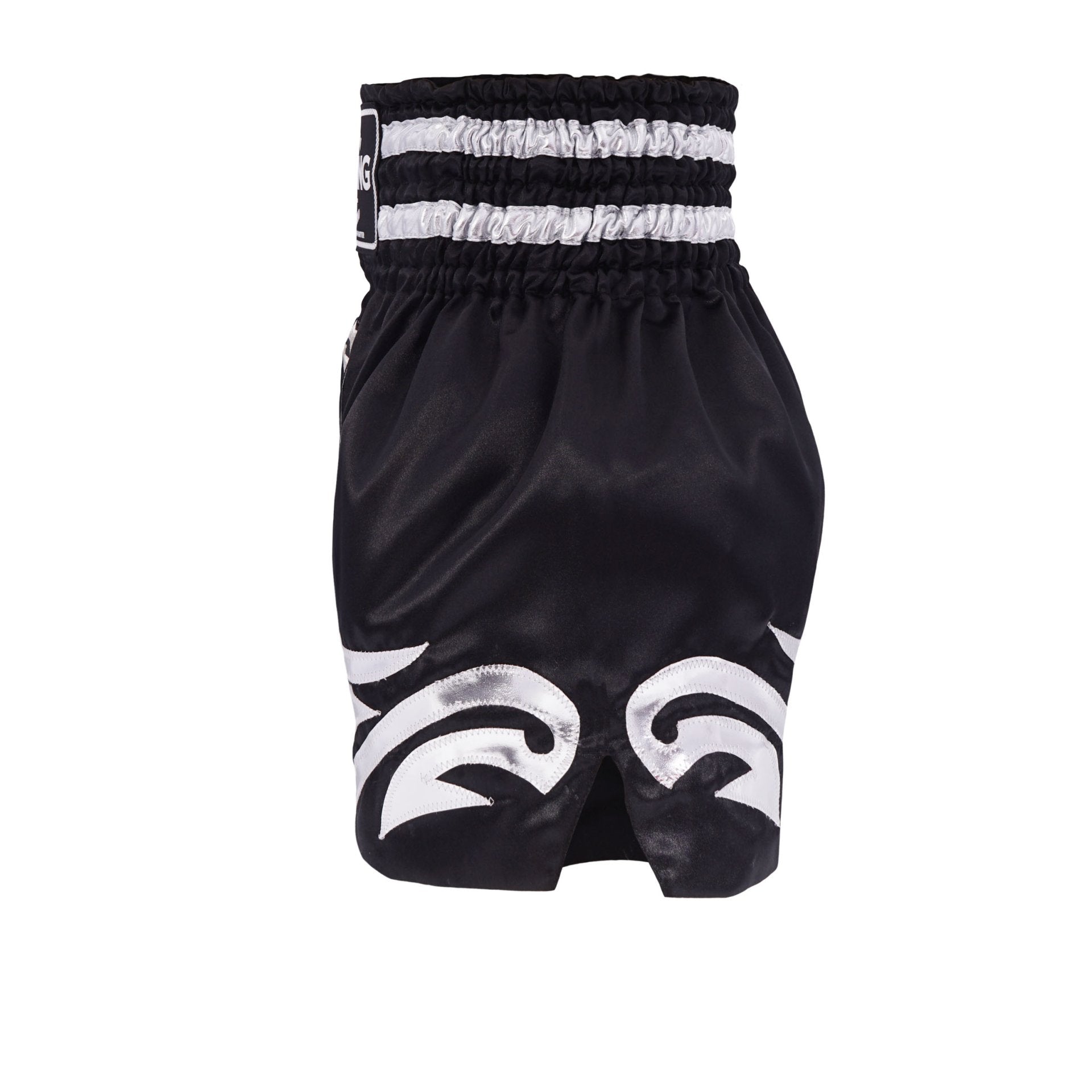 Top King Thai Boxing Shorts 234 – Authentic Muay Thai fight shorts in black side