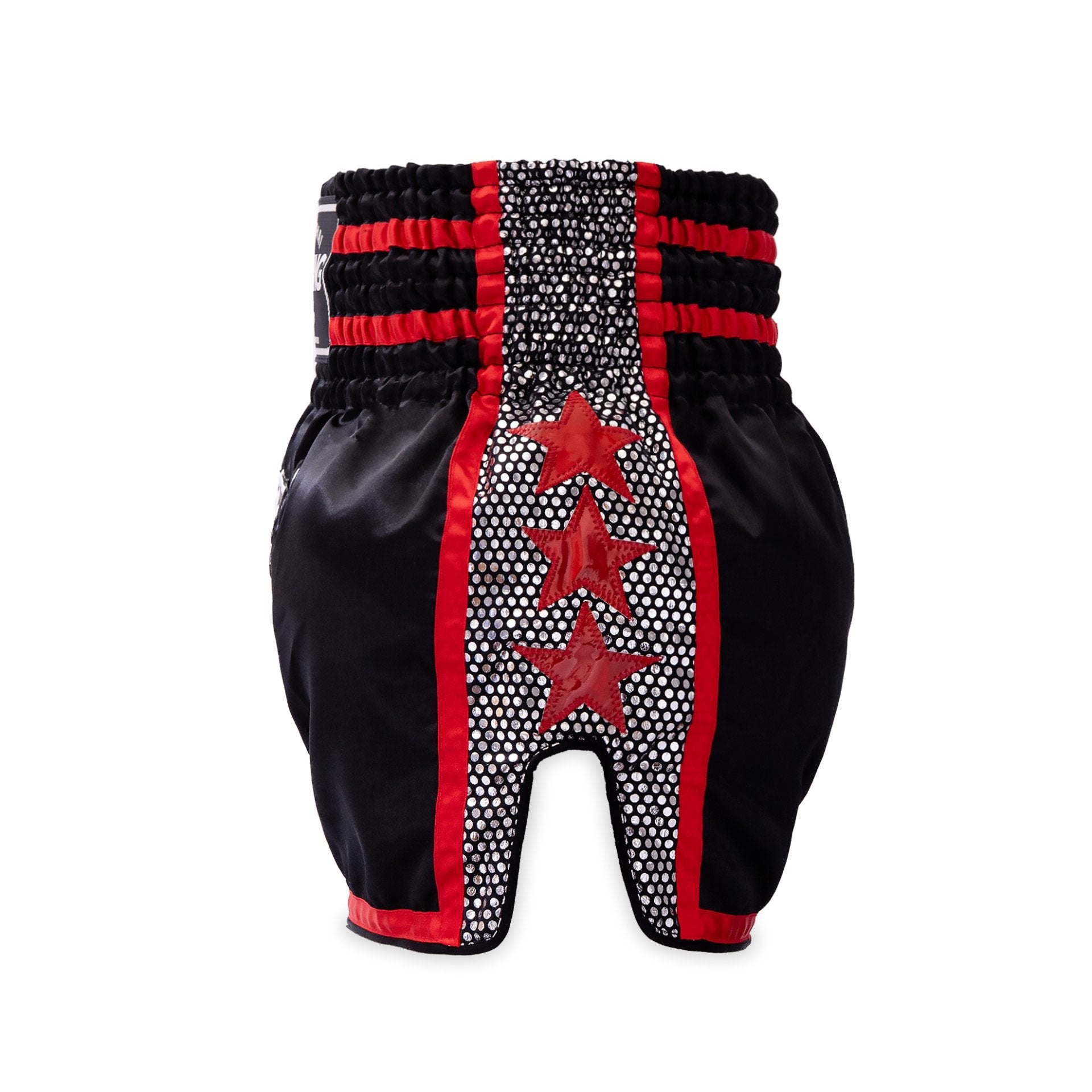 Top King Thai Boxing Shorts Red 239 – Authentic Muay Thai fight shorts in red/black side 2