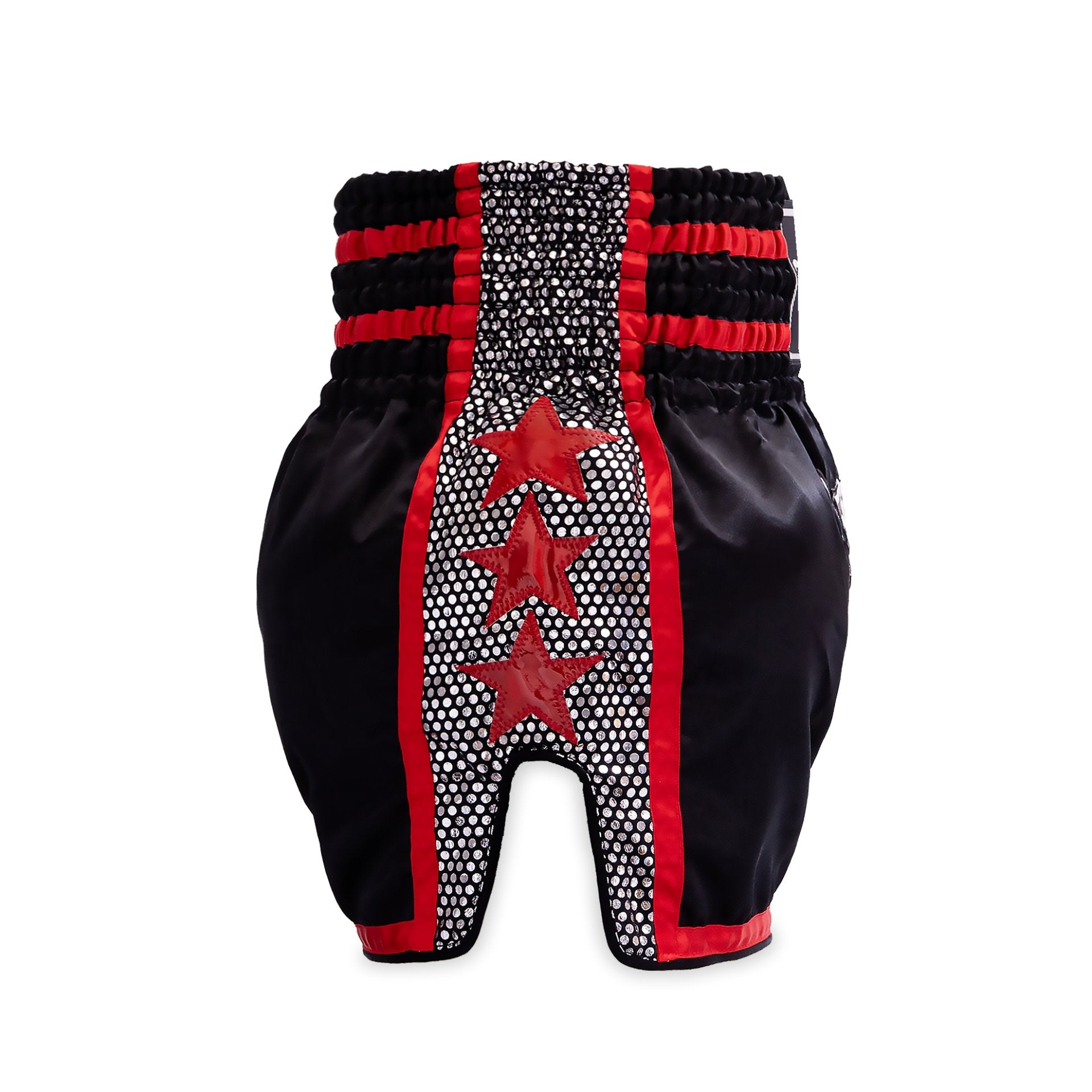Top King Thai Boxing Shorts Red 239 – Authentic Muay Thai fight shorts in red/black side 1